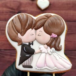 Newlyweds Cookie Cutters Wedding Custom stamp for cake topper gingerbread decor sugar cookies polimer clay