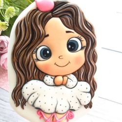 baby girl cookie cutters ballerina custom stamp for cake topper gingerbread decor cookies polimer clay silicone mold