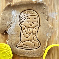 Praying Boy Biscuit Cookie POPup Embosser Stamp Fondant Cake Decorating Icing Islam Eid Ramadan