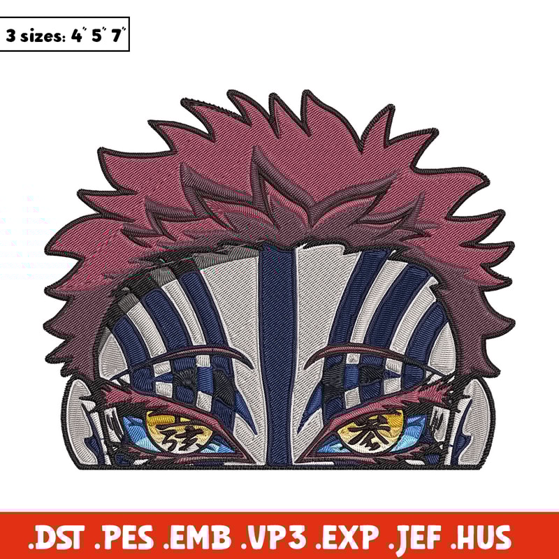 Akaza Embroidery Design, Demon slayer Embroidery, Embroidery File, Anime Embroidery, Anime shirt, Digital download.jpg