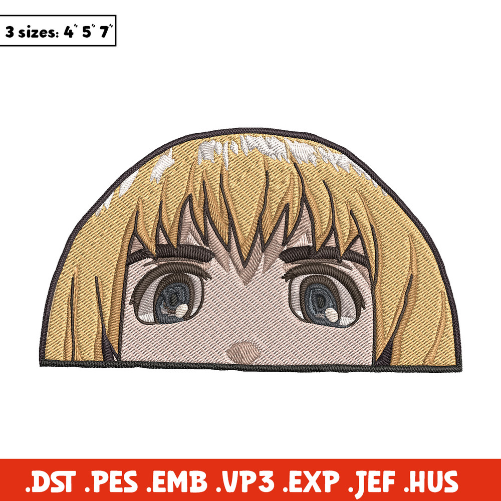 Armin Peeker Embroidery Design, Aot Embroidery, Embroidery File, Anime Embroidery, Anime shirt, Digital download.jpg