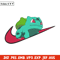 Bulbasaur x nike Embroidery Design, Pokemon Embroidery, Embroidery File, Nike Embroidery, Anime shirt, Digital download.jpg