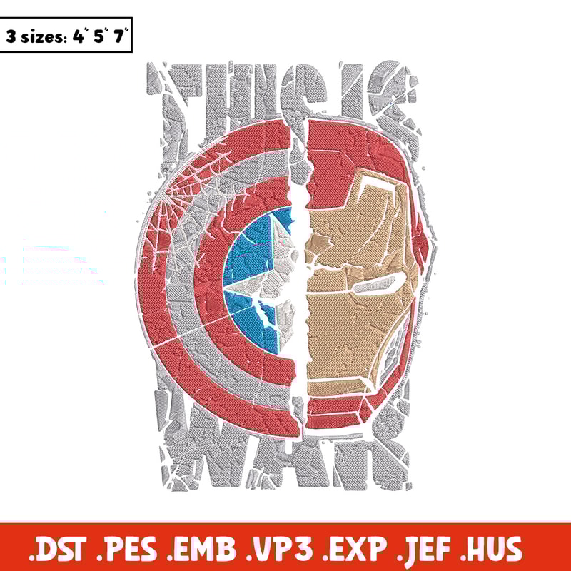 Captain x iron man Embroidery Design, Marvel Embroidery, Embroidery File, Anime Embroidery, Anime shirt,Digital download.jpg