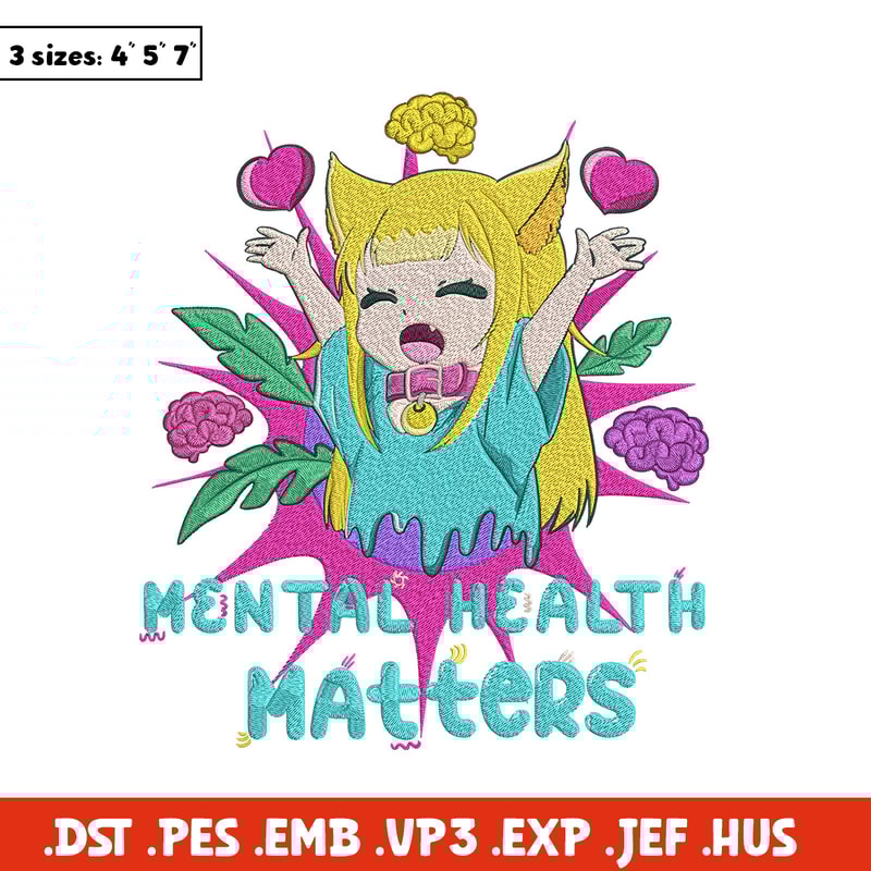 Cat girl cute Embroidery Design, Manga Embroidery, Embroidery File, Anime Embroidery, Anime shirt, Digital download.jpg