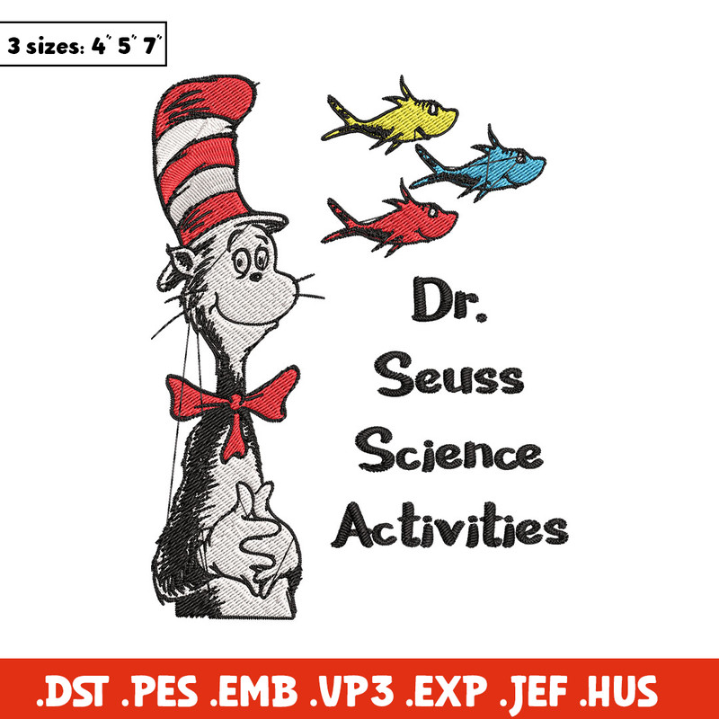 Dr Seuss Science activities Embroidery Design, Dr Seuss Embroidery, Embroidery File, Embroidery design, Digital download.jpg