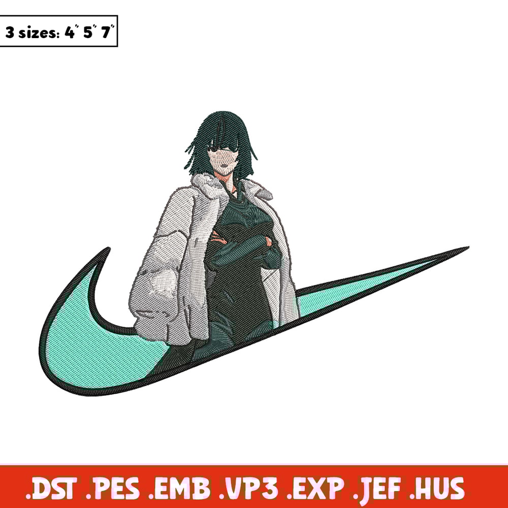 Fubuki nike Embroidery Design,One punch man Embroidery, Embroidery File, Nike Embroidery,Anime shirt,Digital download.jpg