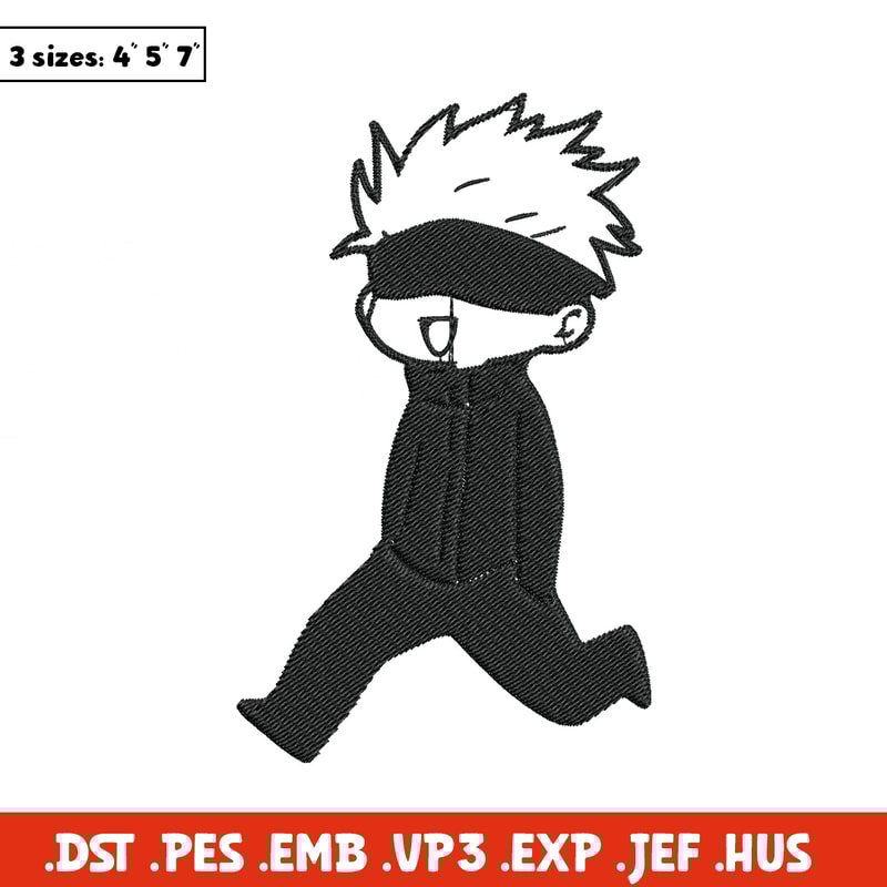 Gojo funny Embroidery Design, Jujutsu Embroidery, Embroidery File, Anime Embroidery, Anime shirt, Digital download.jpg