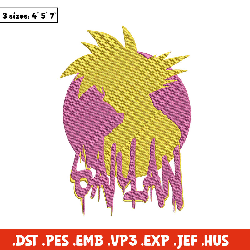Goku circle Embroidery Design, Dragonball Embroidery, Embroidery File, Anime Embroidery, Anime shirt, Digital download..jpg