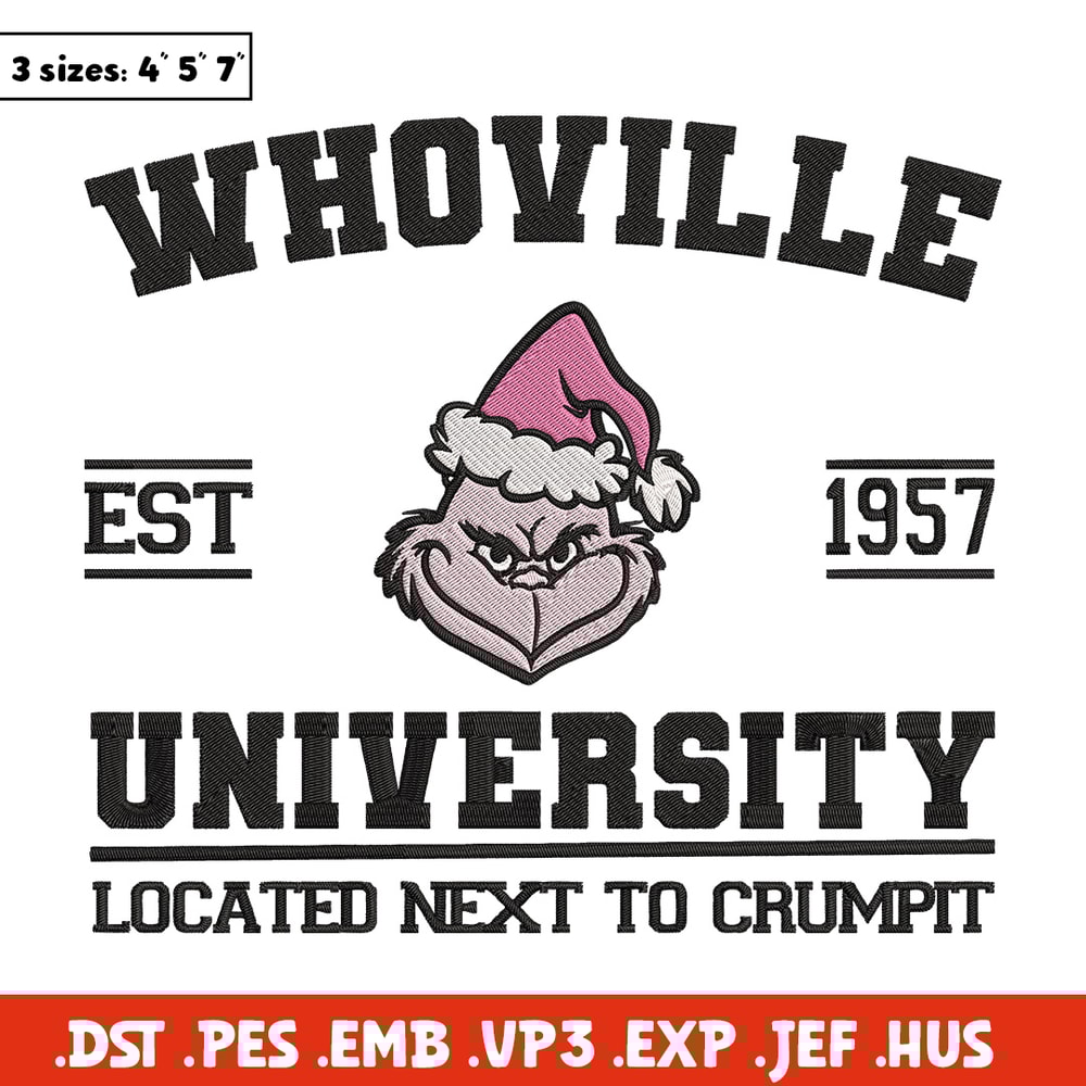 Grinch est 1957 Embroidery Design, Grinch Embroidery, Embroidery File, Chrismas Embroidery, Anime shirt,Digital download.jpg