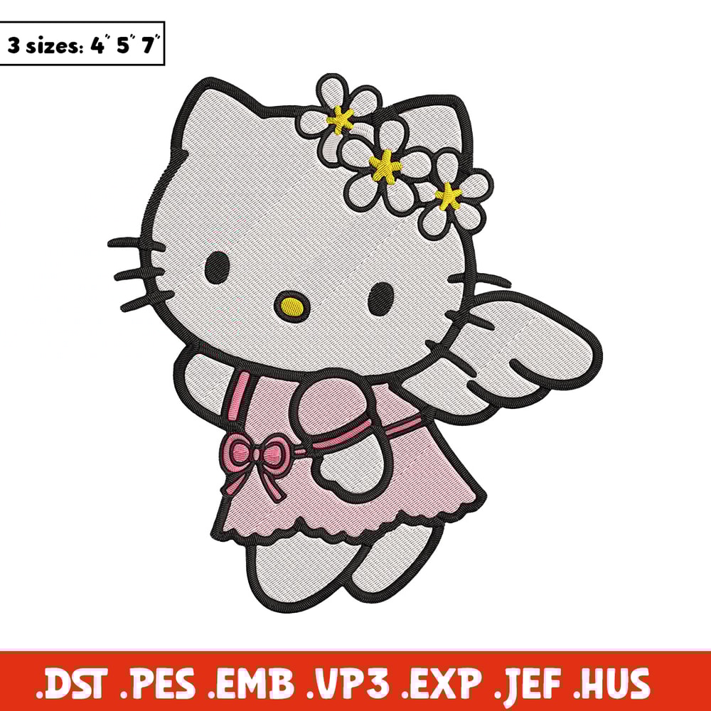 Hello Kitty angel Embroidery Design, Hello kitty Embroidery, Embroidery File, Anime Embroidery, Digital download.jpg