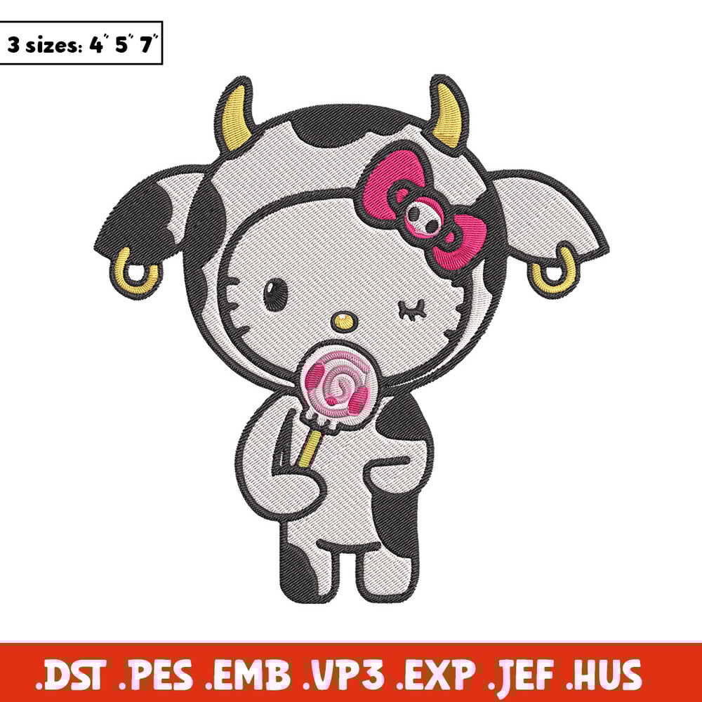Hello kitty cow Embroidery Design, Hello kitty Embroidery, Embroidery File,Anime Embroidery,Anime shirt,Digital download.jpg