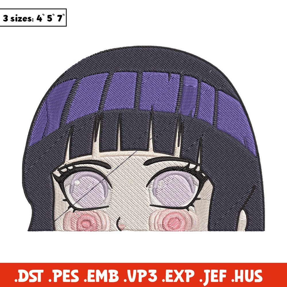 Hinata chibi Embroidery Design, Naruto Embroidery, Embroidery File, Anime Embroidery, Anime shirt, Digital download.jpg