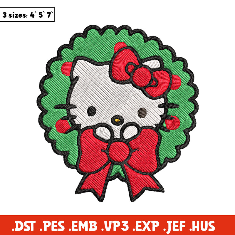 Kitty chrismas Embroidery Design, Kitty Embroidery, Embroidery File, Chrismas Embroidery, Anime shirt, Digital download..jpg