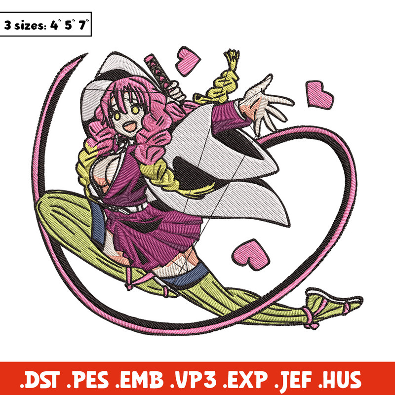 Mitsuri love Embroidery Design, Demon slayer Embroidery, Embroidery File, Anime Embroidery,Anime shirt, Digital download.jpg