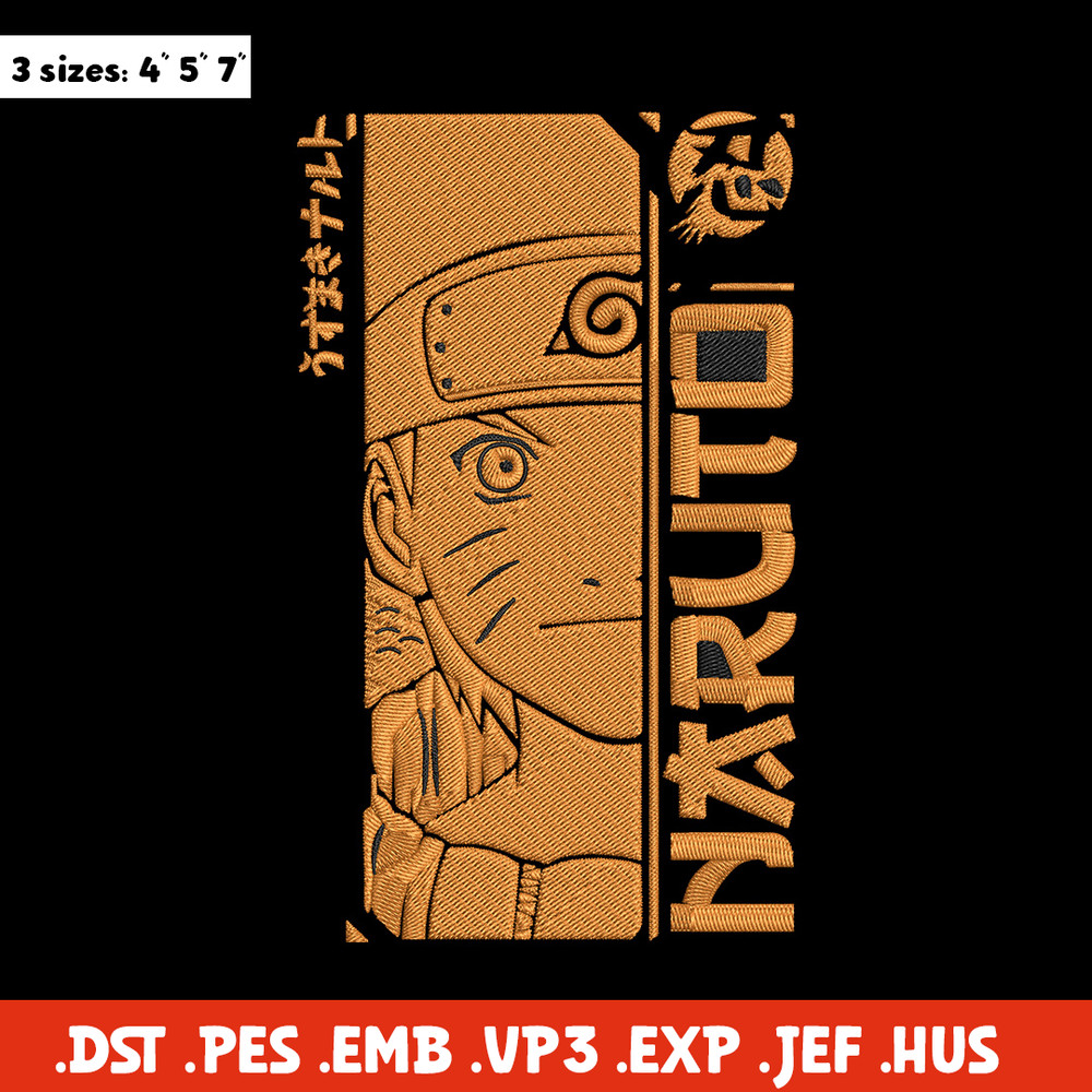 Naruto Poster Embroidery Design, Naruto Embroidery, Embroidery File,Anime Embroidery, Anime shirt, Digital download..jpg