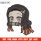 Nezuko sticker Embroidery Design, Demon slayer Embroidery, Embroidery File, Anime Embroidery, Digital download (2).jpg