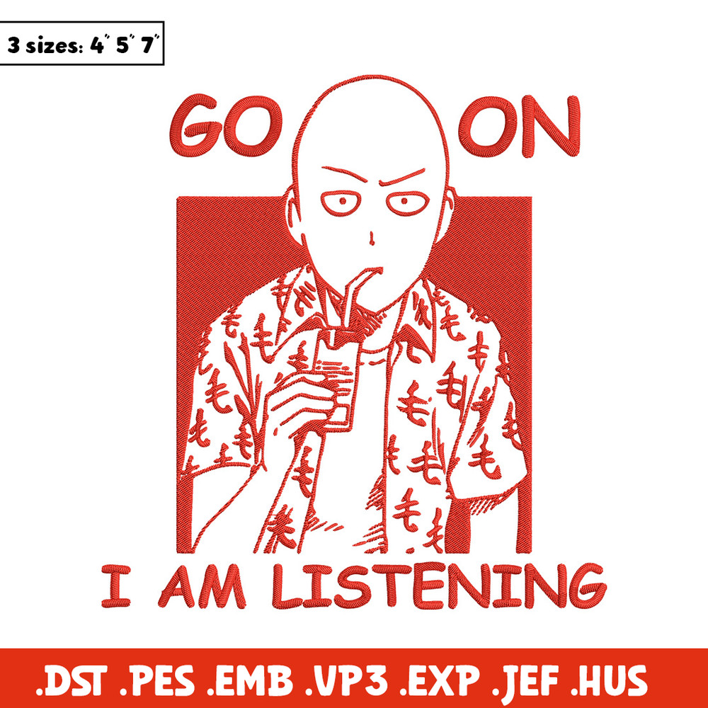 Saitama box Embroidery Design, One punch man Embroidery, Embroidery File, Anime Embroidery,Anime shirt,Digital download.jpg