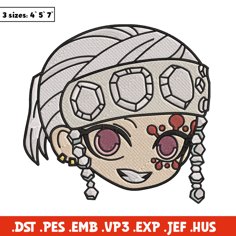 Tengen sticker Embroidery Design, Demon slayer Embroidery, Embroidery File, Anime Embroidery, Digital download.jpg