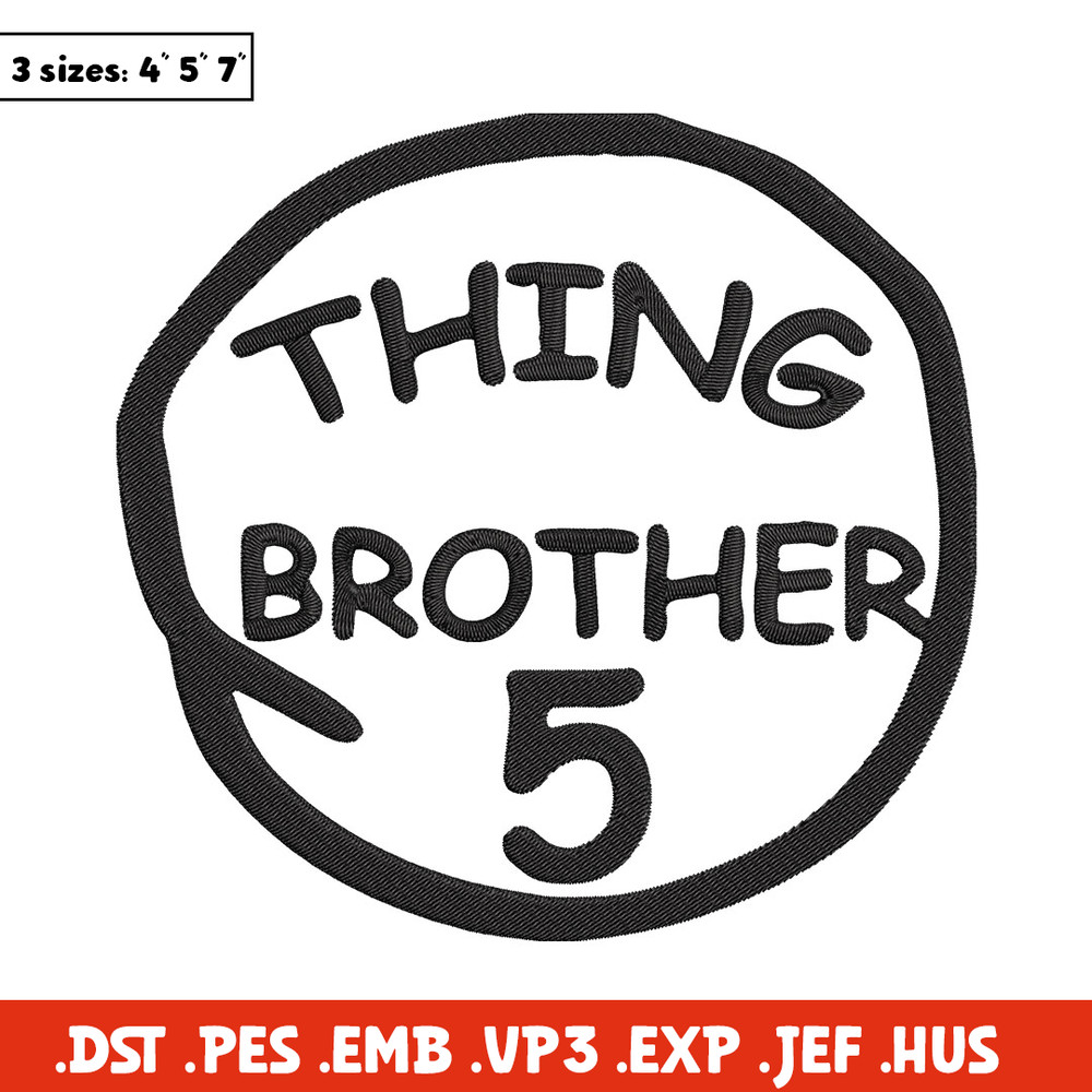 Thing Brother 5 Embroidery Design, Embroidery File, logo Embroidery, logo shirt, Embroidery design, Digital download..jpg