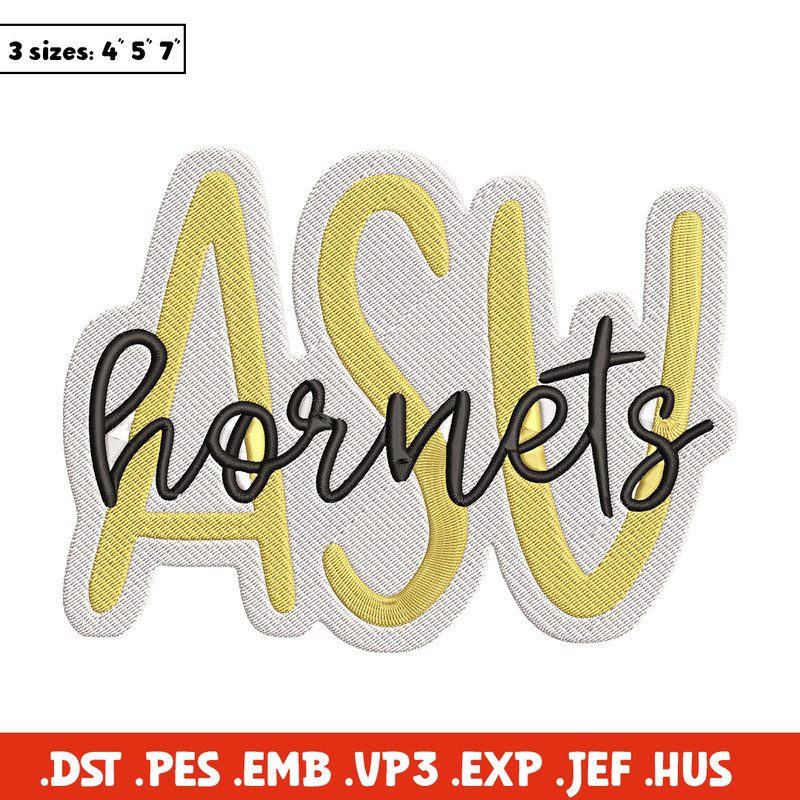 Alabama State Hornets Logo embroidery design, NCAA embroidery, Sport embroidery,Logo sport embroidery,Embroidery design.jpg