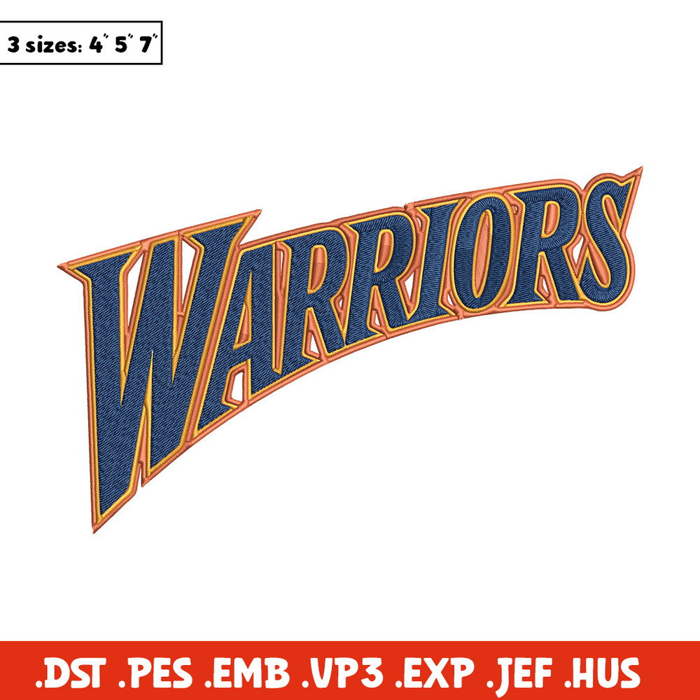 Golden State Warriors logo embroidery design, NBA embroidery, Sport embroidery, Embroidery design,Logo sport embroidery..jpg