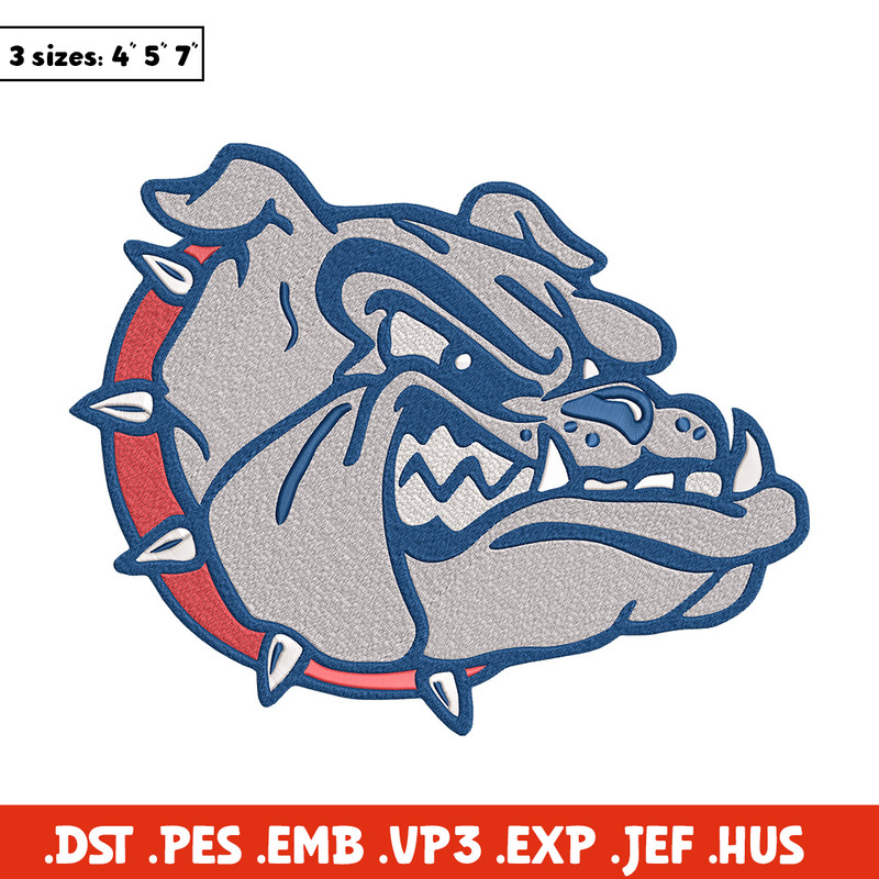 Gonzaga Bulldogs logo embroidery design,NCAA embroidery,Sport embroidery,logo sport embroidery,Embroidery design.jpg