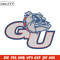 Gonzaga University logo embroidery design, Sport embroidery, logo sport embroidery, Embroidery design, NCAA embroidery.jpg