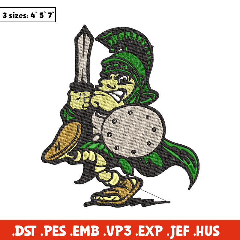 Michigan State logo embroidery design, Logo embroidery, Sport embroidery, logo sport embroidery, Embroidery design.jpg