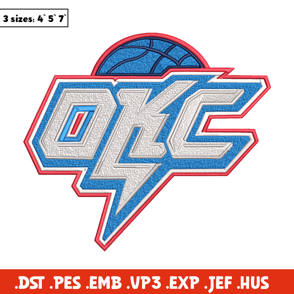 Oklahoma City Thunder logo embroidery design, NBA embroidery, Sport embroidery, Embroidery design, Logo sport embroidery.jpg