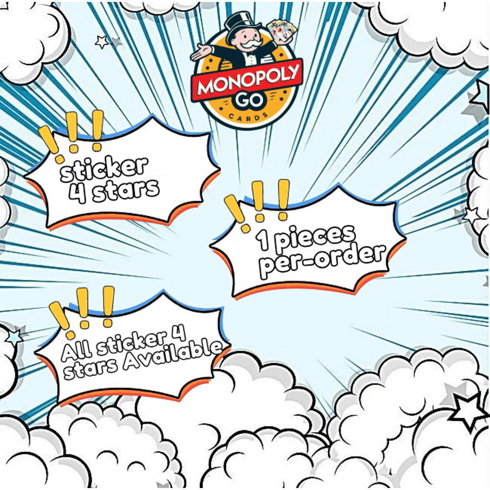 Monopoly Go Sticker 4 Star All Sticker Still Available 1