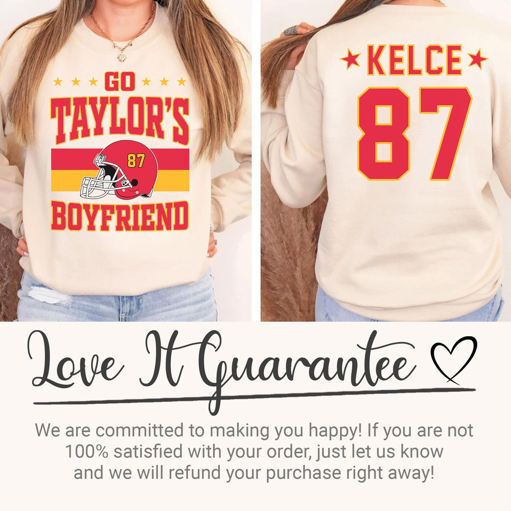 Go Taylors Boyfriend Sweatshirt - Free Shipping, Swift Kelce Crewneck, Vintage Swift Sweatshirt, Football Swiftie, Swift Chiefs Sweat shirt - 8.jpg