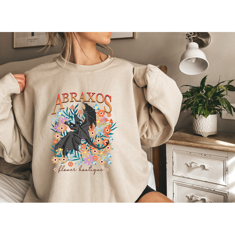 Throne of Glass Abraxos Botanical Wildflower Boutique ToG Sweatshirt Sarah J Maas Sjm Manon Blackbeak The Thirteen T-shirt - 2.jpg