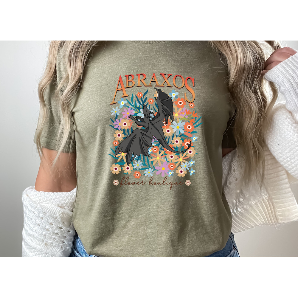 Throne of Glass Abraxos Botanical Wildflower Boutique ToG Sweatshirt Sarah J Maas Sjm Manon Blackbeak The Thirteen T-shirt - 8.jpg