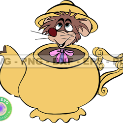 mouse in teapot svg, alice in wonderland mouse, cartoon customs svg, eps, png, dxf 43