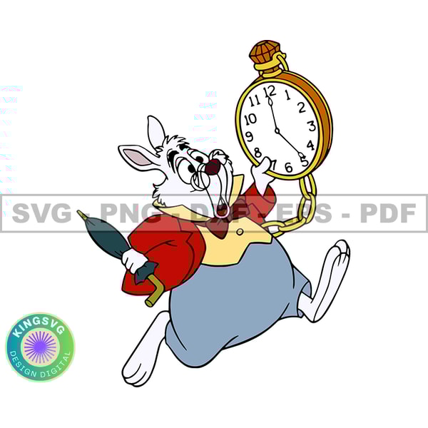 White Rabbit Svg, Alice in Wonderland Svg, Cartoon Customs S - Inspire ...