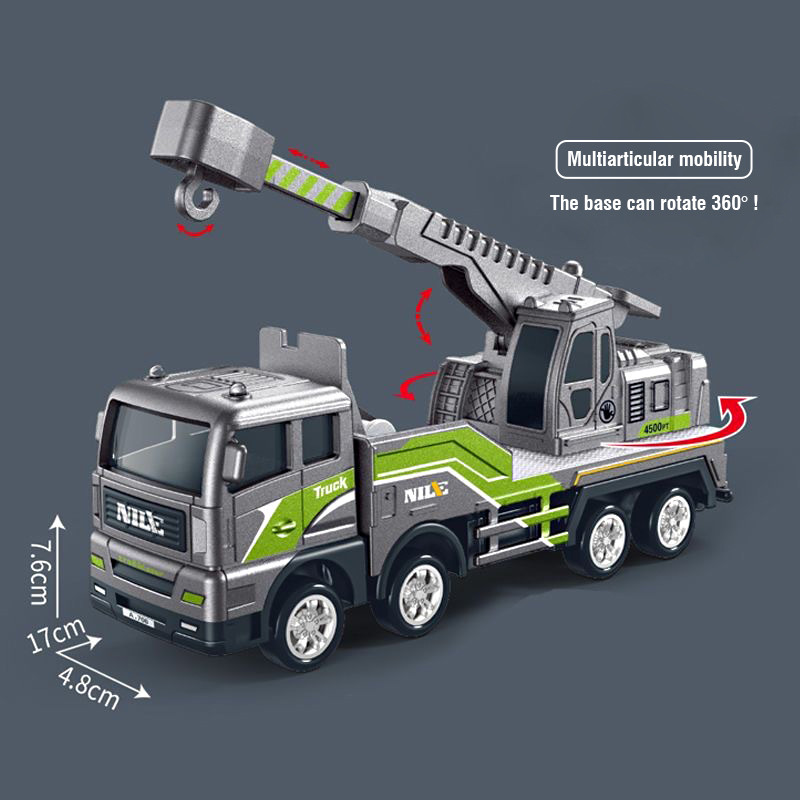 Heavy Duty Construction Toy Vehicles Bulldozer Truck Excavator Crane SetEducational Engineerin
