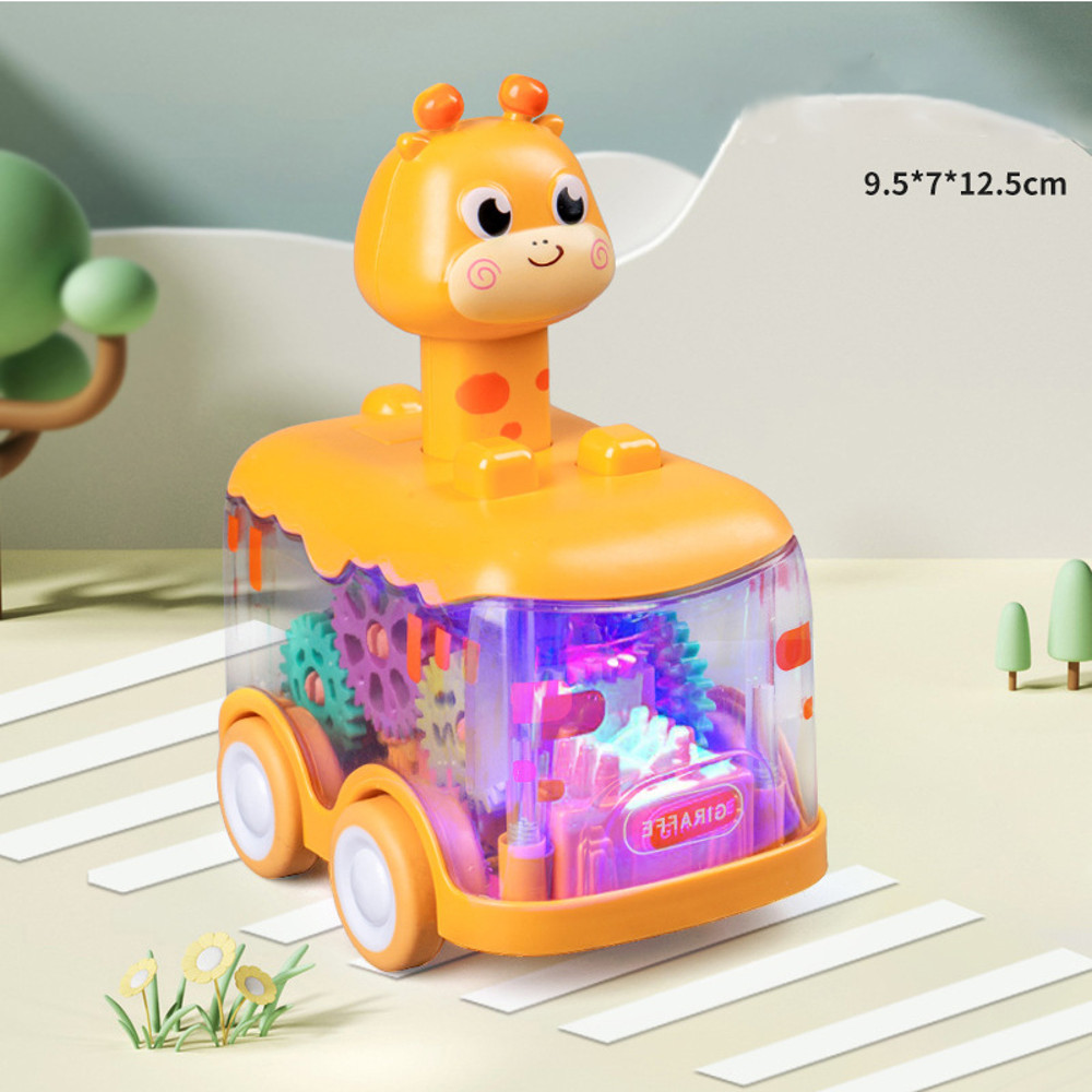 Baby Animal Car Toys Toddler Press And Go Cars With Lights WindUp Pull Back Toy Cars 7