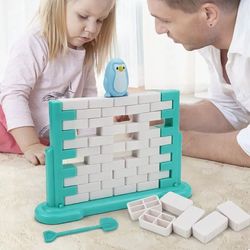 mini fun children's ice breaker trap toy, interactive family balance blocks gift