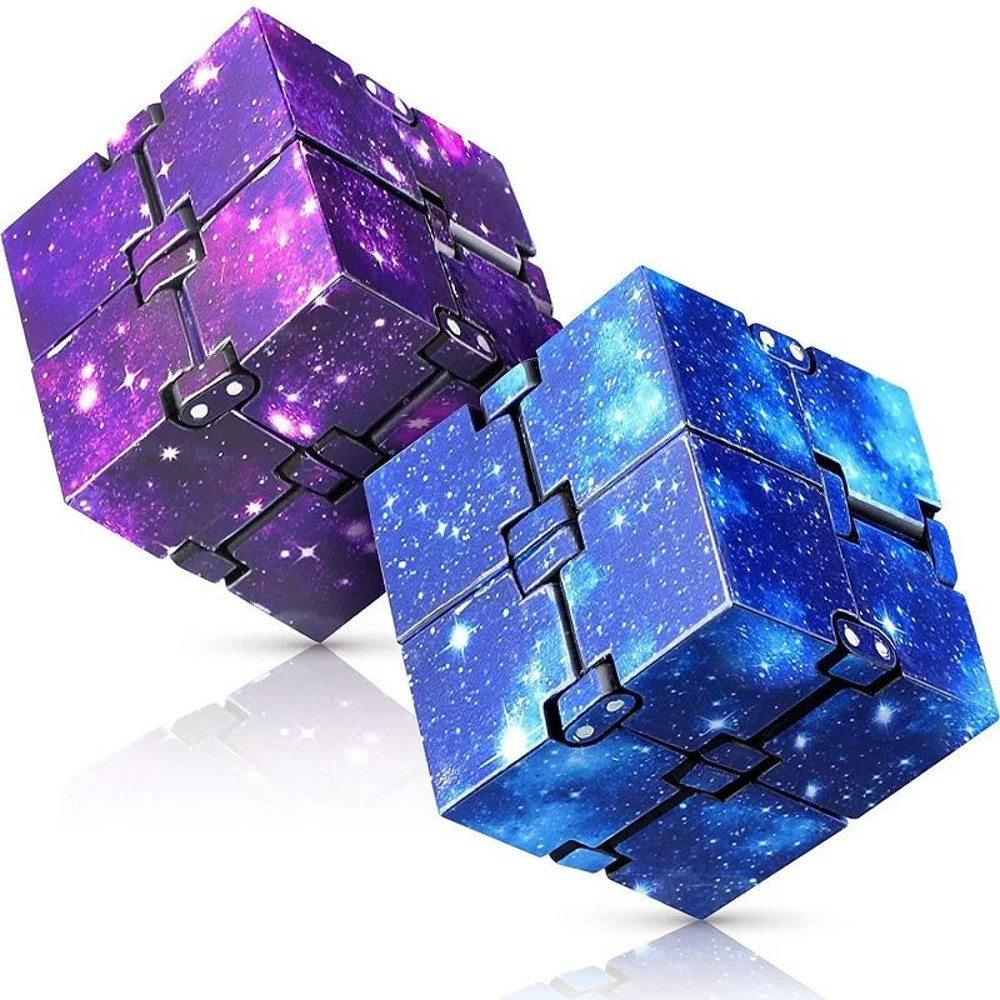 Infinity Cube Fidget Toy Flip ADHD Anxiety Relief Stress Relief Puzzle For Kids Adults Magic Fi 0