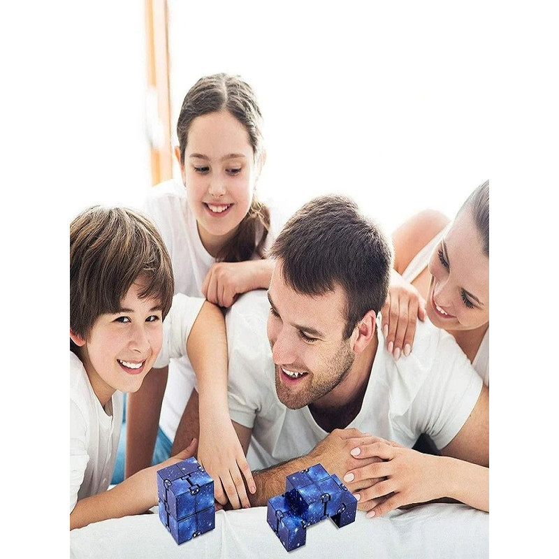 Infinity Cube Fidget Toy Flip ADHD Anxiety Relief Stress Relief Puzzle For Kids Adults Magic Fi 1
