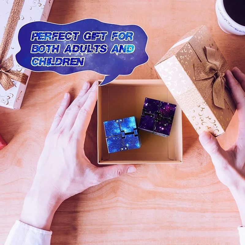 Infinity Cube Fidget Toy Flip ADHD Anxiety Relief Stress Relief Puzzle For Kids Adults Magic Fi 5