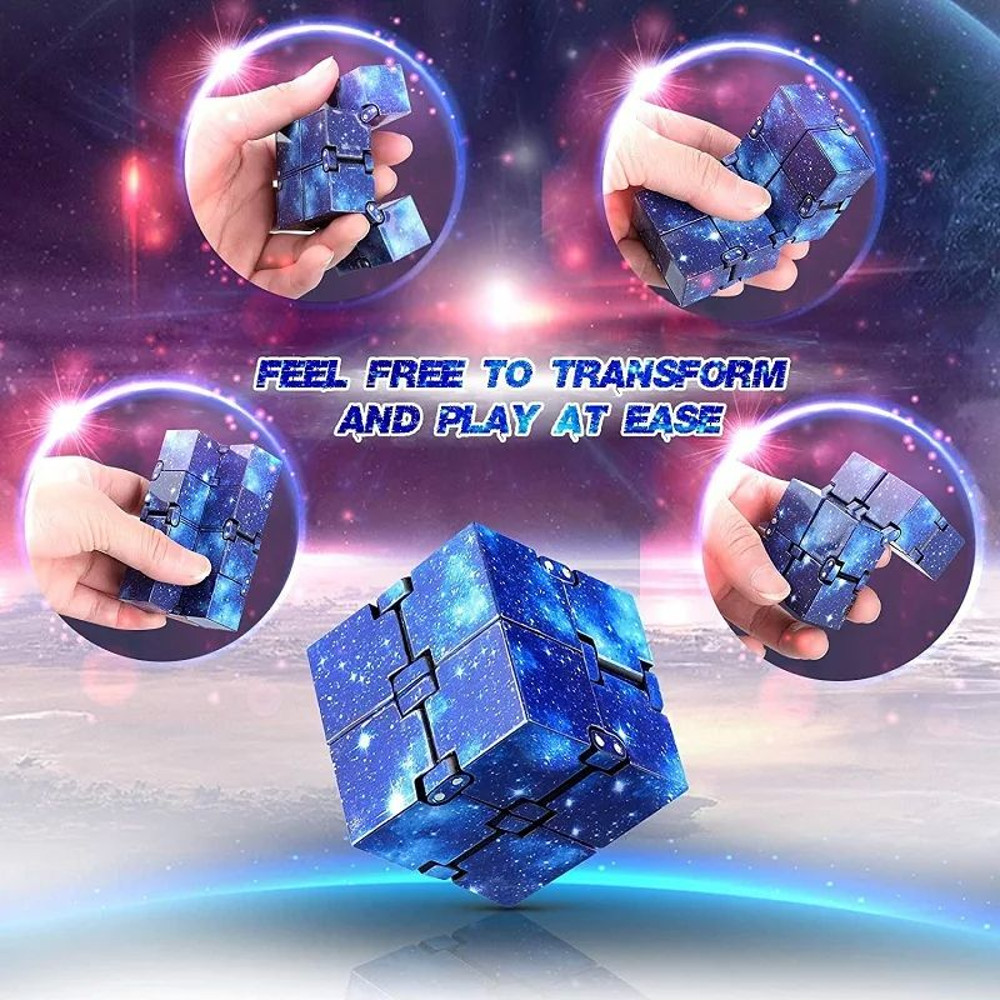 Infinity Cube Fidget Toy Flip ADHD Anxiety Relief Stress Relief Puzzle For Kids Adults Magic Fi 6