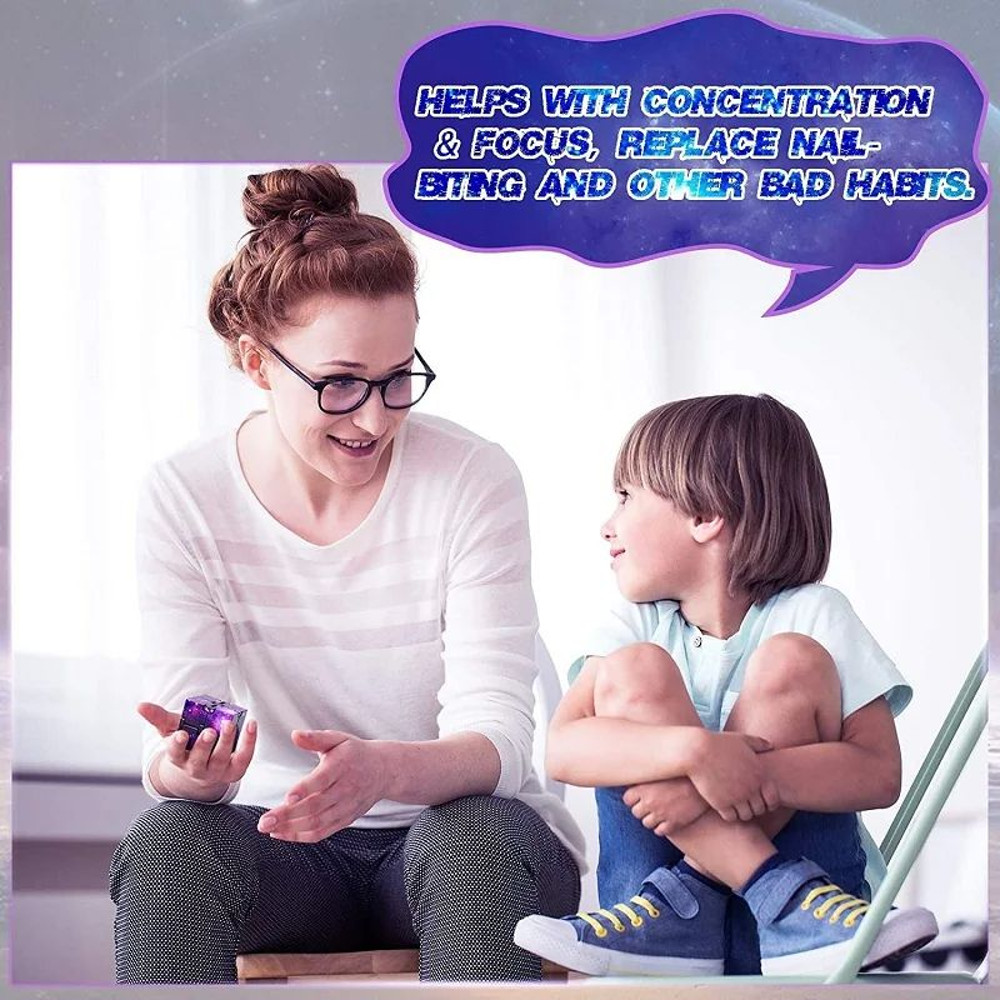 Infinity Cube Fidget Toy Flip ADHD Anxiety Relief Stress Relief Puzzle For Kids Adults Magic Fi 3