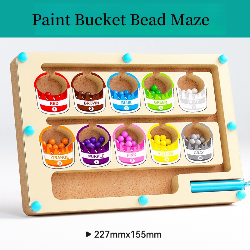 Kids Magnetic Maze Toy Educational Bead Puzzle for Focus Practice Concentration  Brain Developmen
