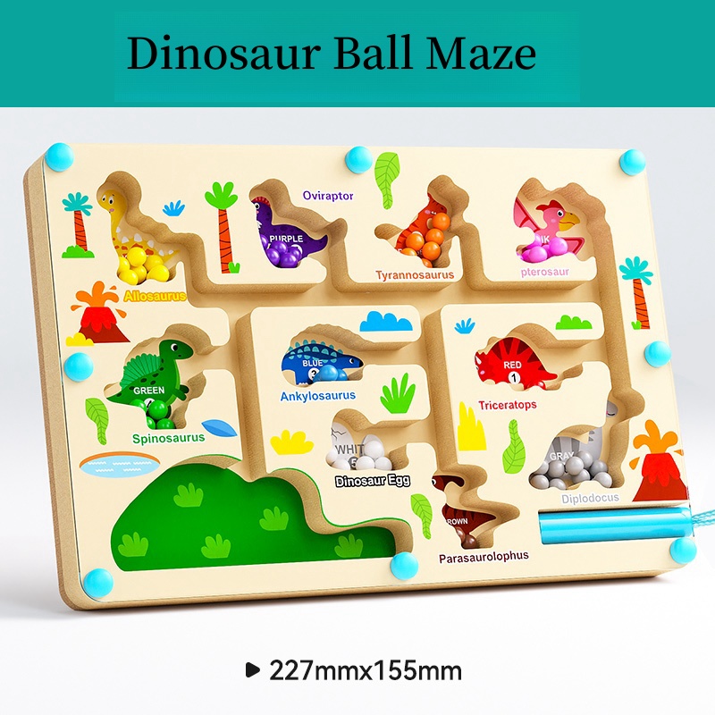Kids Magnetic Maze Toy Educational Bead Puzzle for Focus Practice Concentration  Brain Developmen
