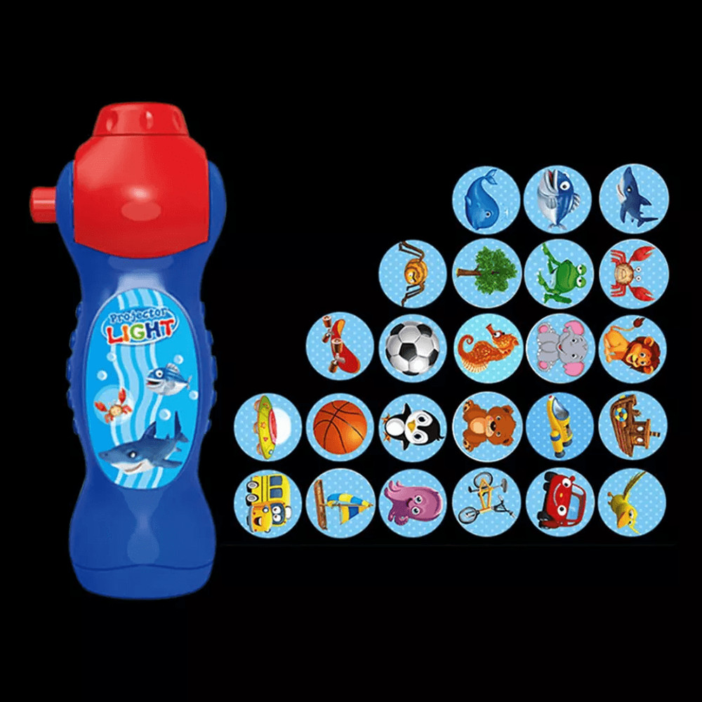 Animal Slide Show Torch Educational Learning Toys For Toddlers Kids Ideal Bedtime Flashlight For B 12