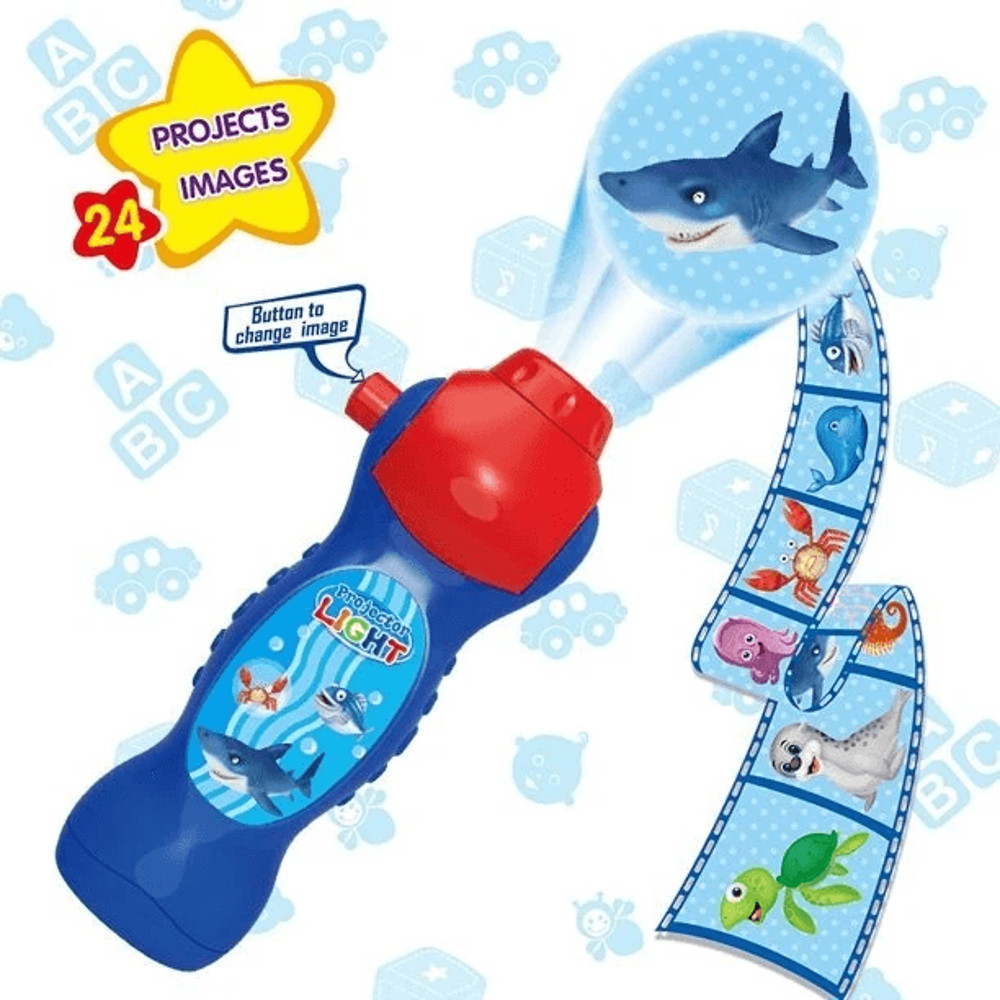 Animal Slide Show Torch Educational Learning Toys For Toddlers Kids Ideal Bedtime Flashlight For B 2