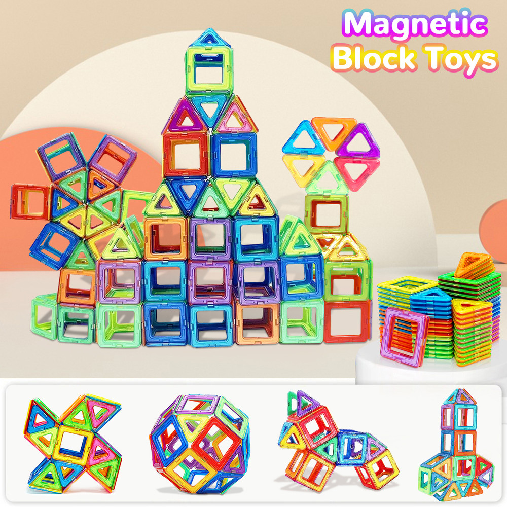 Magnetic Building Blocks Medium Size STEM Toys for Kids Educational Magnet Construction Set for Cr