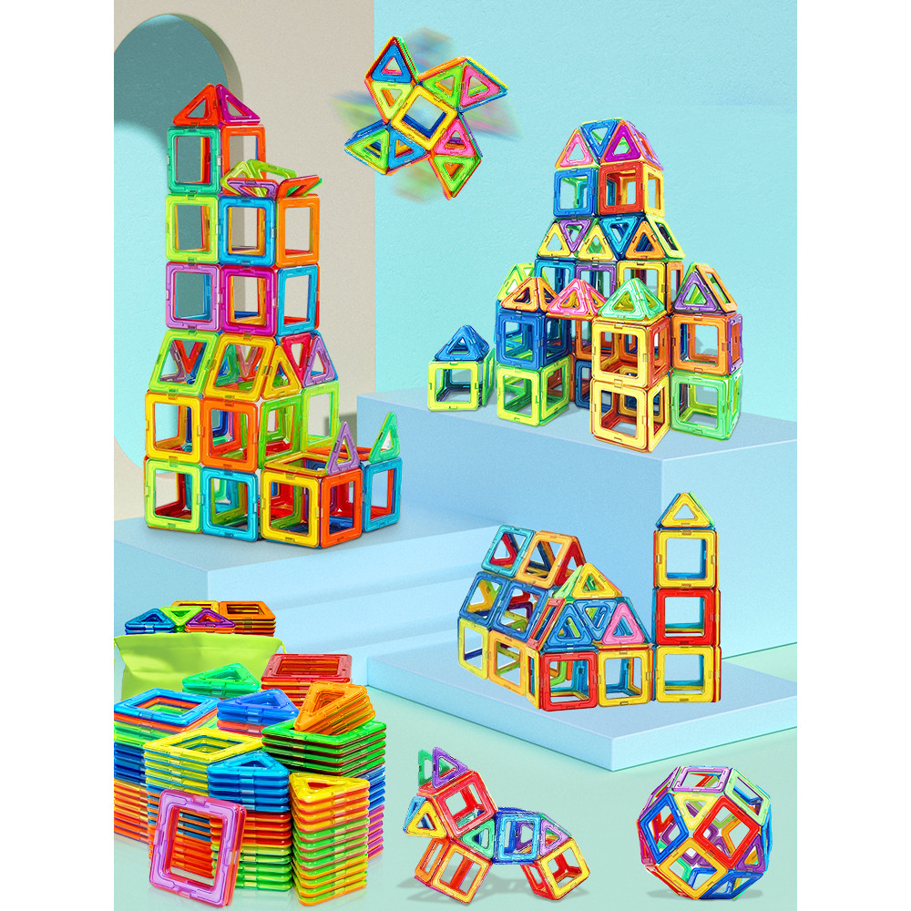 Magnetic Building Blocks Medium Size STEM Toys for Kids Educational Magnet Construction Set for Cr