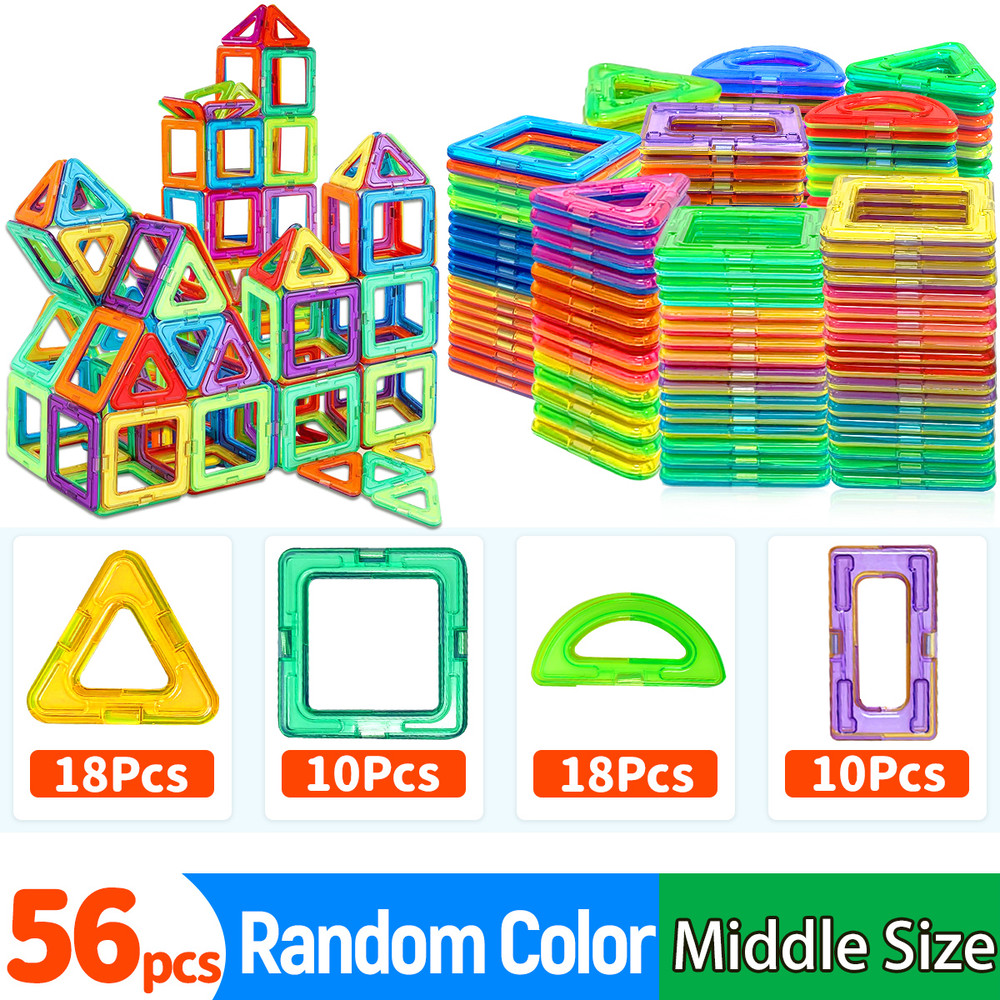 Magnetic Building Blocks Medium Size STEM Toys for Kids Educational Magnet Construction Set for Cr